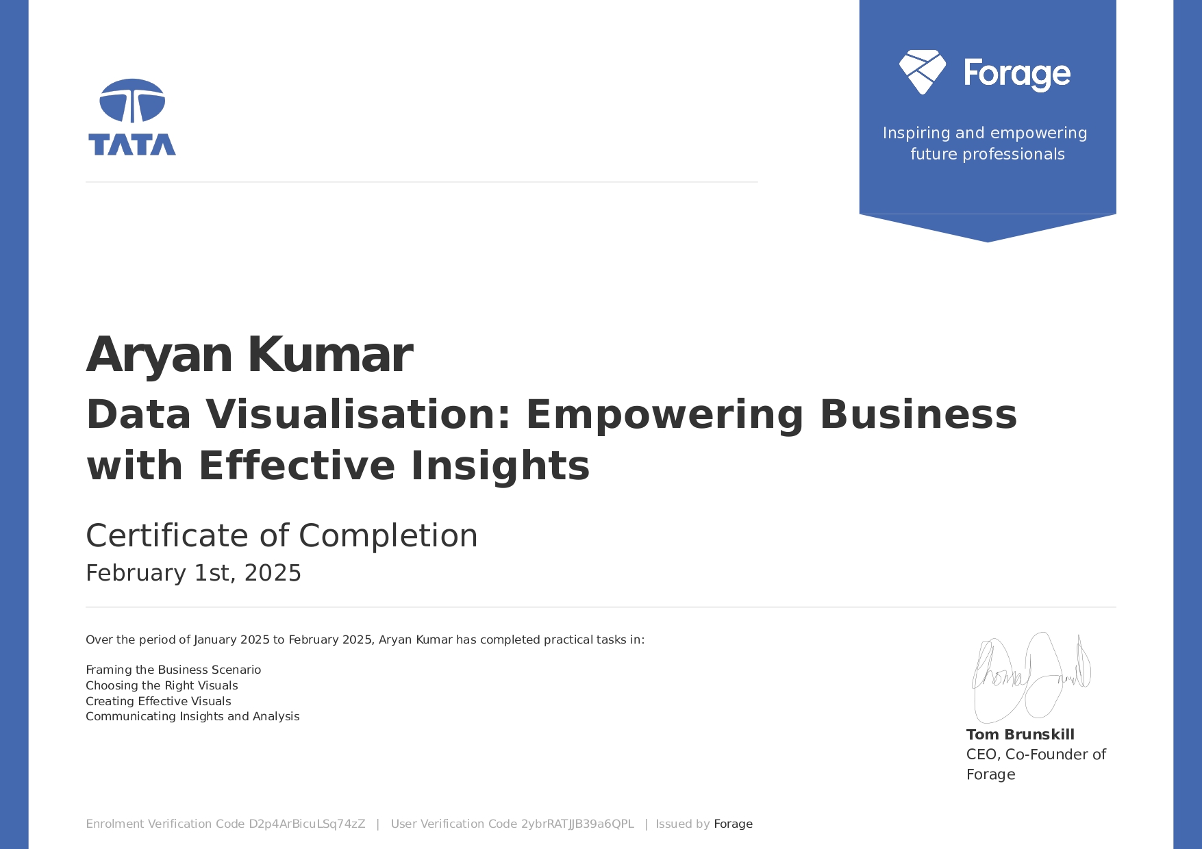 Certificate in Data Visualisation Empowering Business with Effective Insights